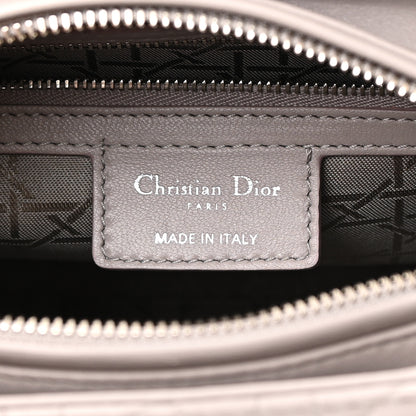 Christian Dior Lambskin Cannage Medium Lady Dior Grey 6 of 18