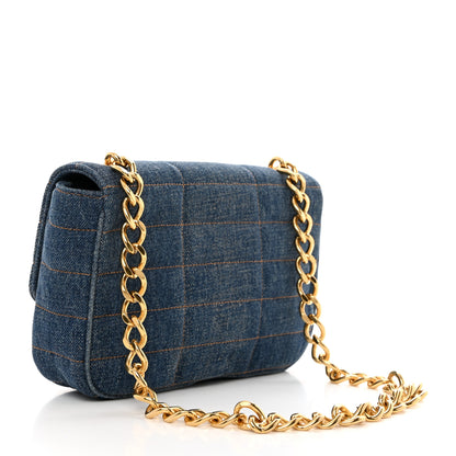 Celine Denim Matelasse Chain Shoulder Bag Blue 2 of 11