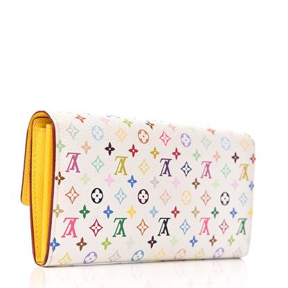 Louis Vuitton Monogram Multicolor Sarah Wallet White Citron 2 of 7