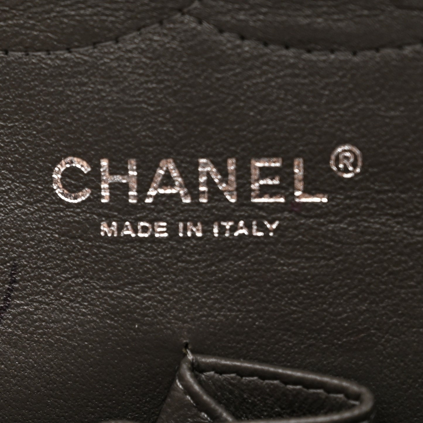 Caviar Quilted Jumbo Double Flap Grey