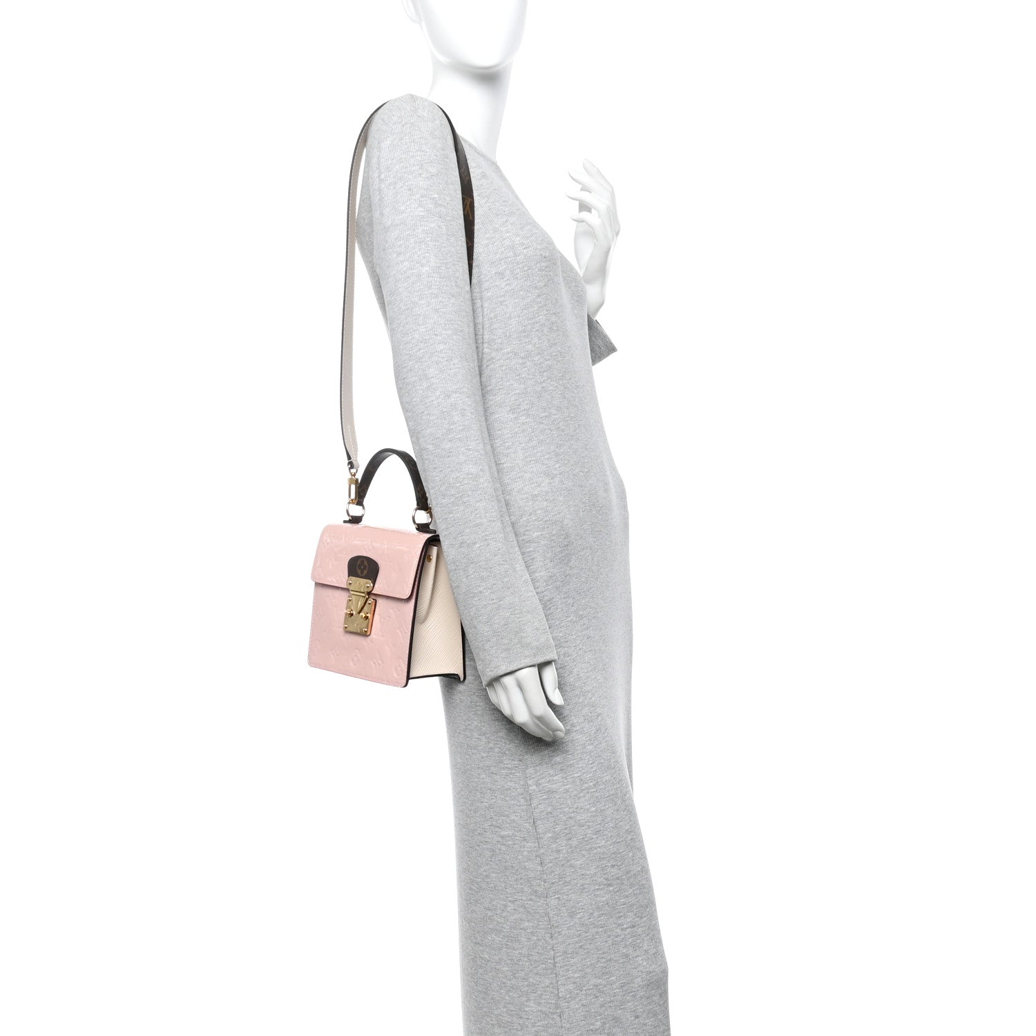 Louis Vuitton Vernis Epi Monogram Spring Street Rose Ballerine 2 of 10