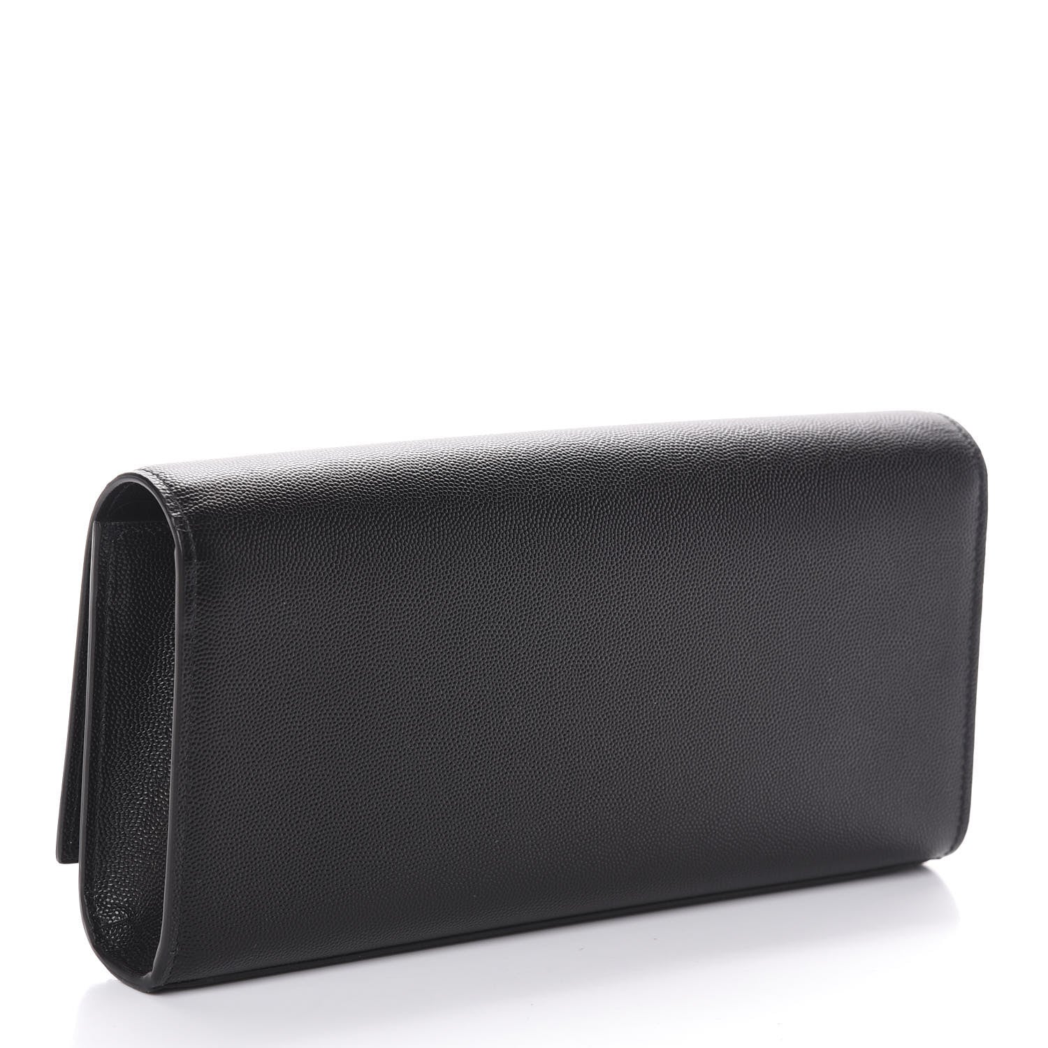 Saint Laurent Grain De Poudre Monogram Cassandre Clutch Black 3 of 8