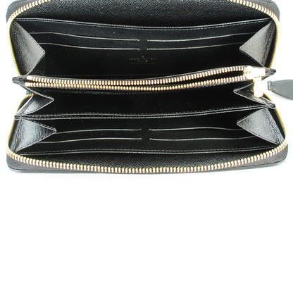 Louis Vuitton Calfskin Colored Monogram Zippy Wallet Blue Black 5 of 7