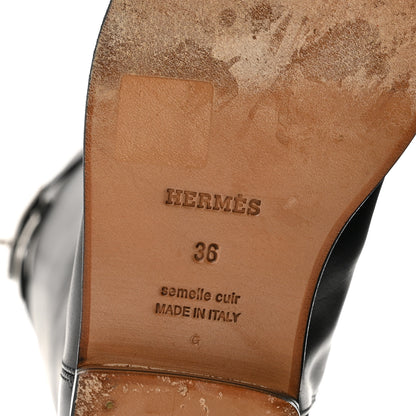 Hermes Box Kelly Jumping Boots 36 Black 6 of 11