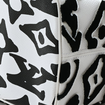 Louis Vuitton X UF Tufted Monogram Neverfull MM Black White 10 of 10