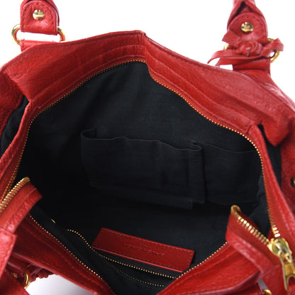 Balenciaga Agneau Giant 12 Gold Hardware Town Rouge Lipstick 5 of 14