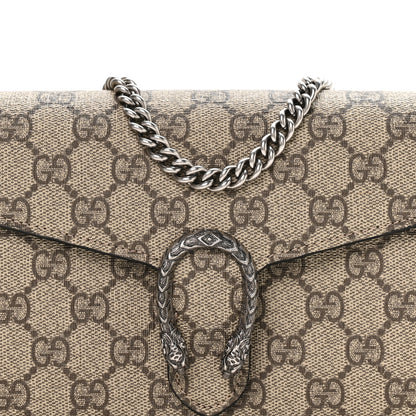 Gucci GG Supreme Monogram Mini Dionysus Chain Wallet Beige Black 8 of 11