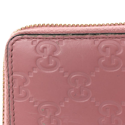 Gucci Guccissima Icon Zip Around Wallet Carmine Rose 10 of 10