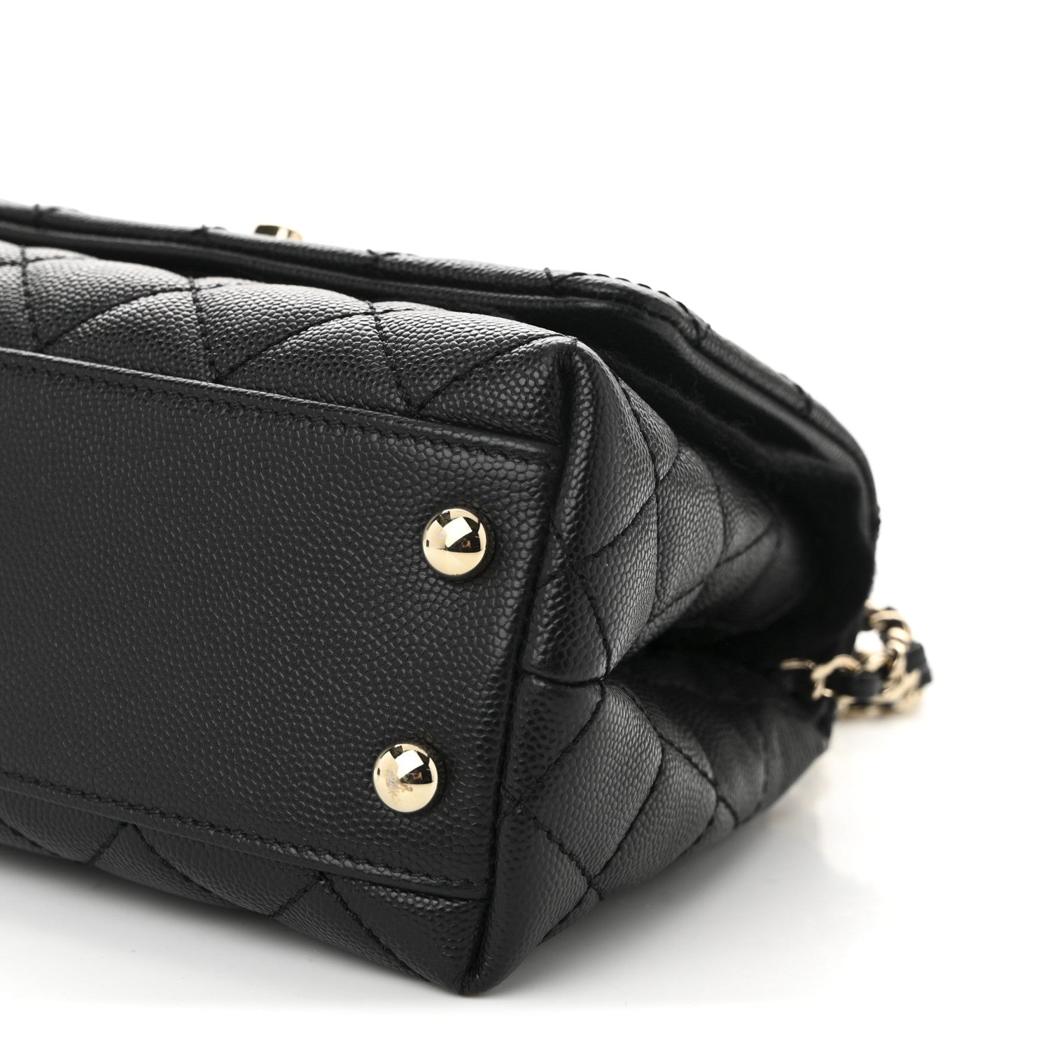 Chanel Caviar Quilted Extra Mini Coco Handle Flap Black 10 of 11