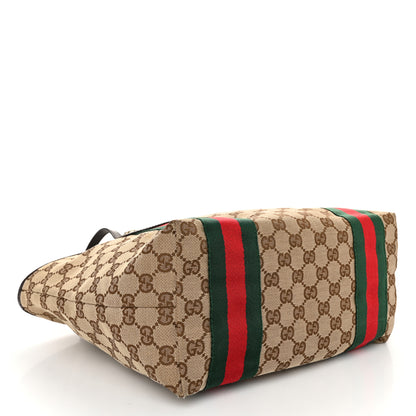 Gucci Monogram Web Medium Jolie Tote Brown 4 of 10