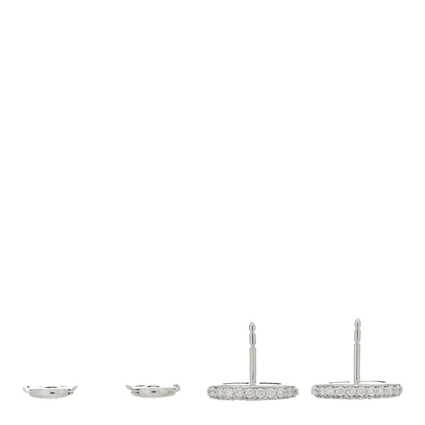 18K White Gold Diamond New Farandole Earrings