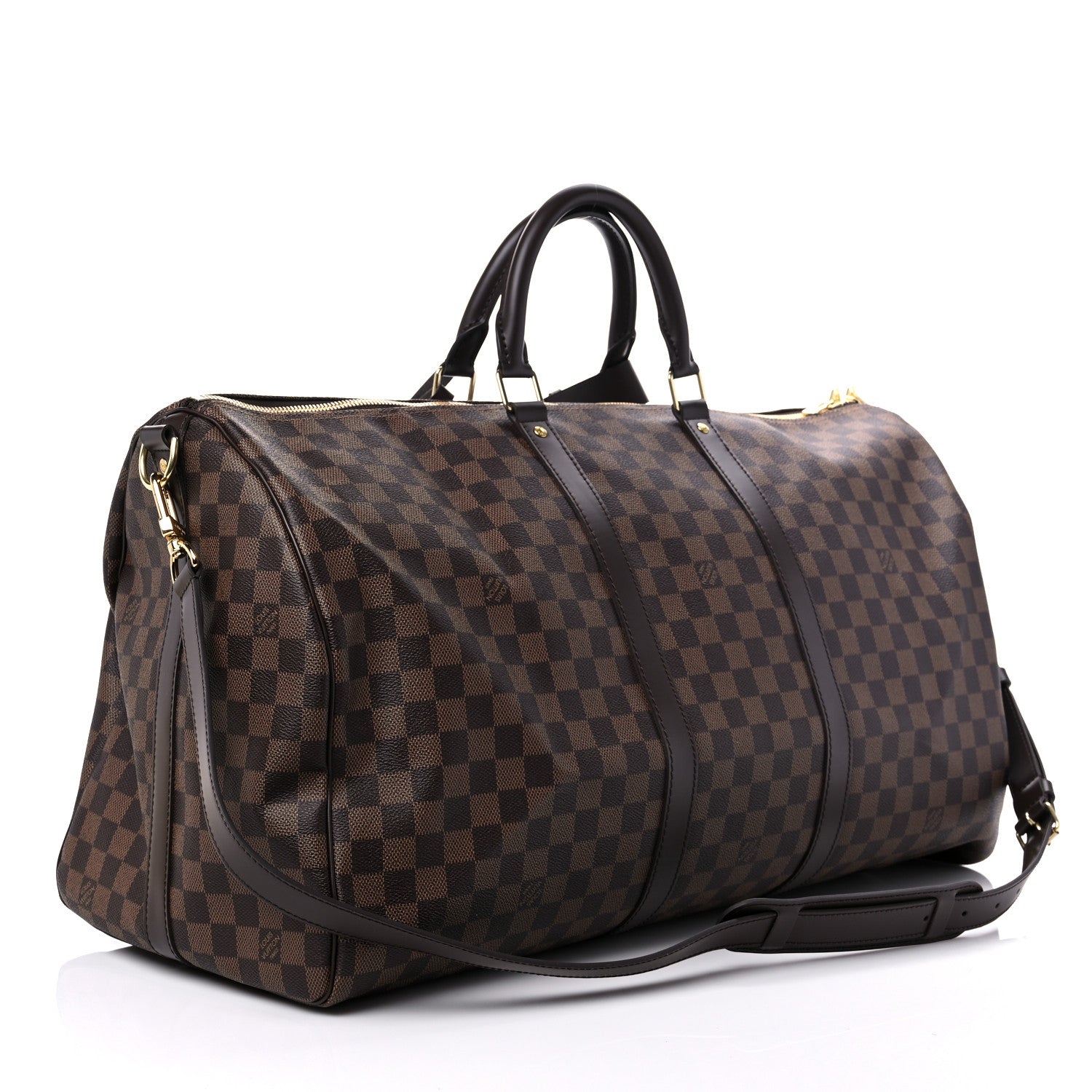 Louis Vuitton Damier Ebene Keepall Bandouliere 55 3 of 11