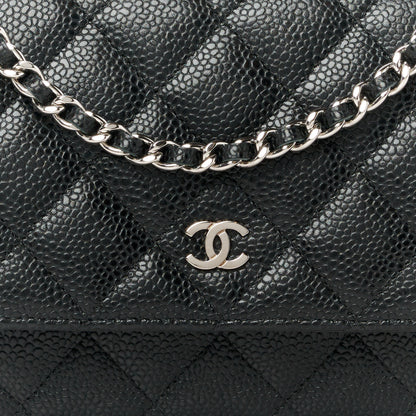 Chanel Caviar Quilted Wallet on Chain WOC Black 9 of 12