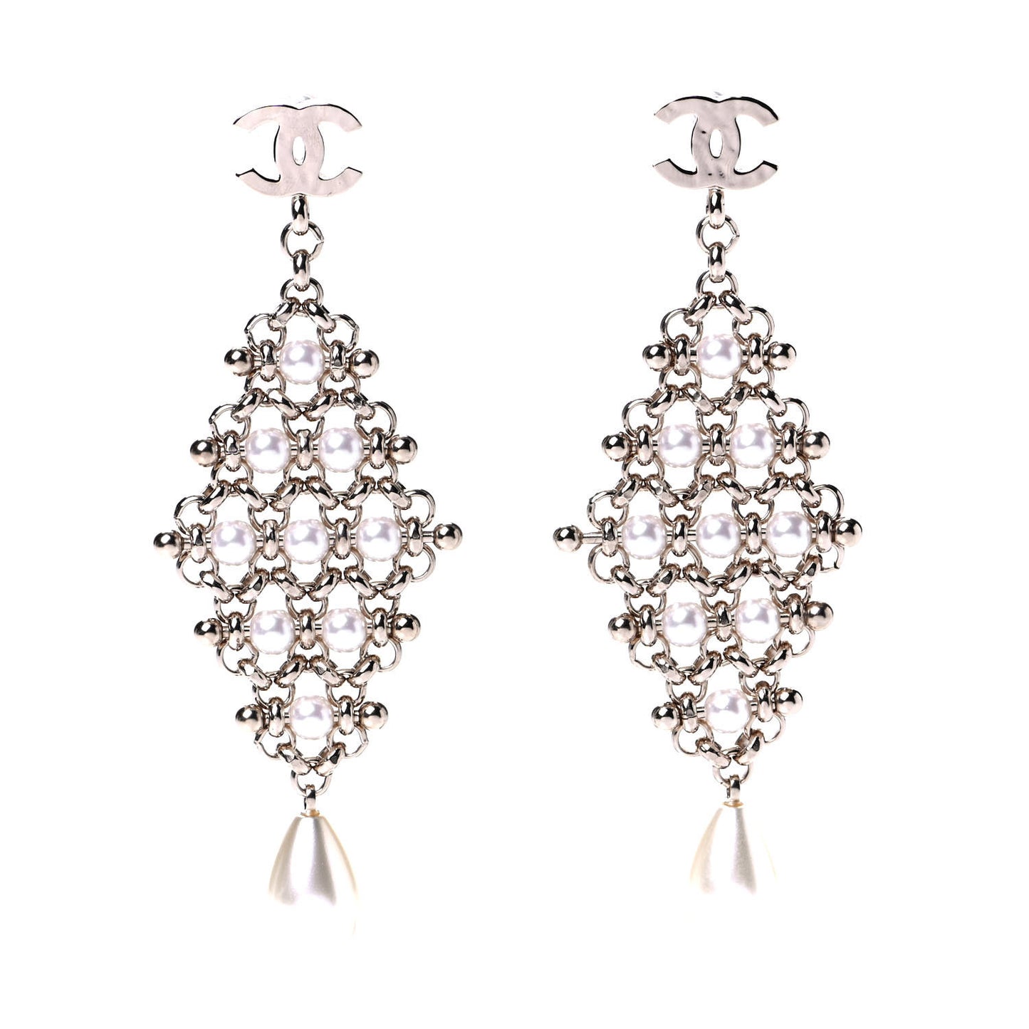 Pearl Monte-Carlo Nights Drop Earrings Gold
