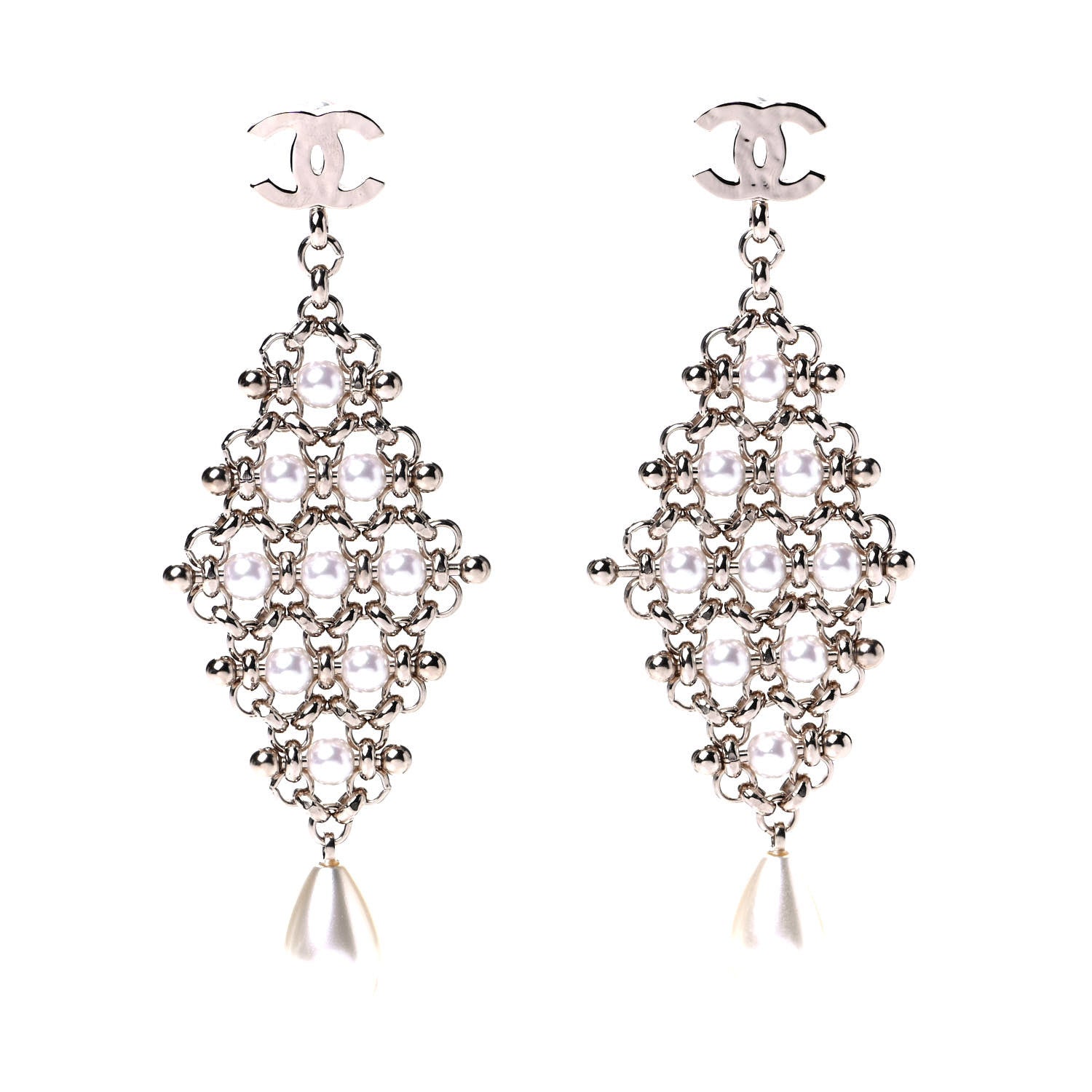 Chanel Pearl Monte-Carlo Nights Drop Earrings Gold 1 of 4