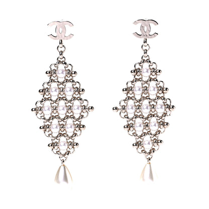 Chanel Pearl Monte-Carlo Nights Drop Earrings Gold 1 of 4