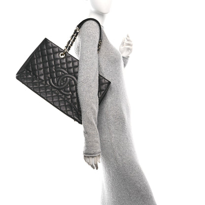 Chanel Caviar Quilted XL Grand Shopping Tote GST Black 2 of 10