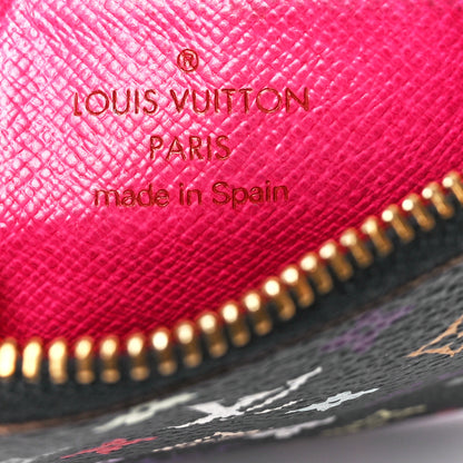 Louis Vuitton Monogram Multicolor Key Pouch Black Grenade 6 of 10