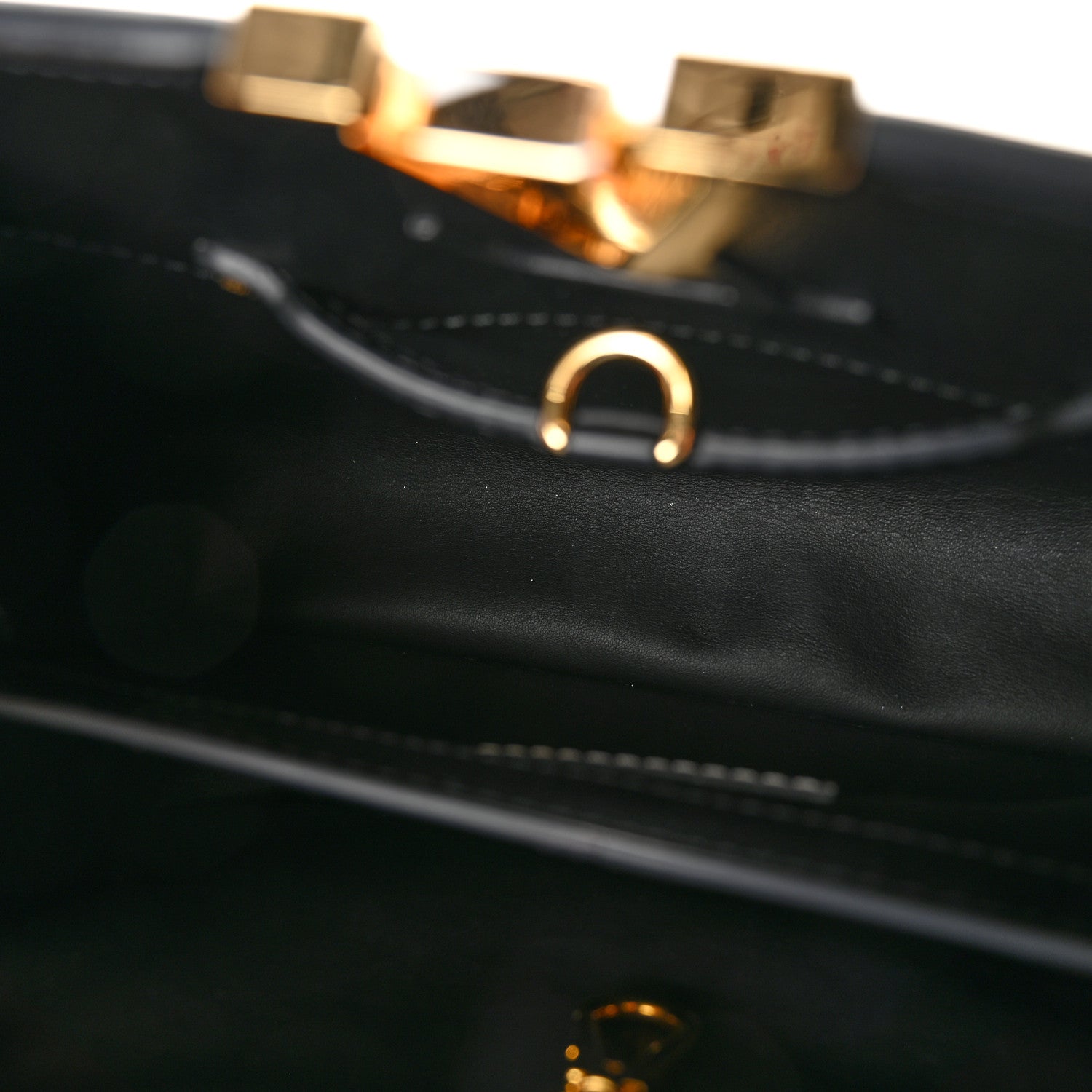 Louis Vuitton X FORNASETTI Calfskin Fornasetti Capucines MM Gold 5 of 10