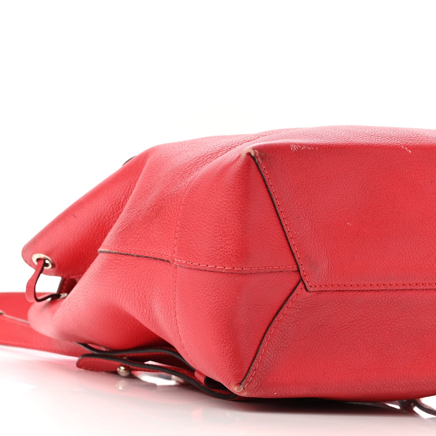 Soft Calfskin Lockme Backpack Poppy