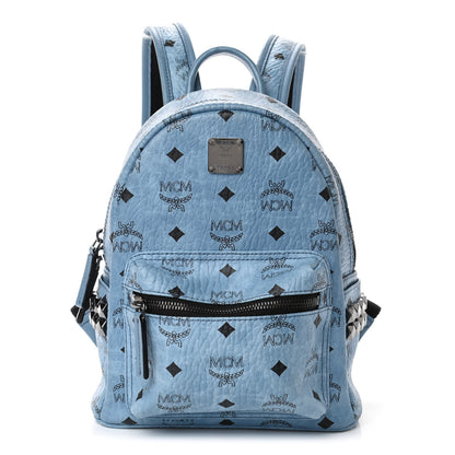 MCM Visetos Side Stud Mini Stark Backpack Blue 1 of 6
