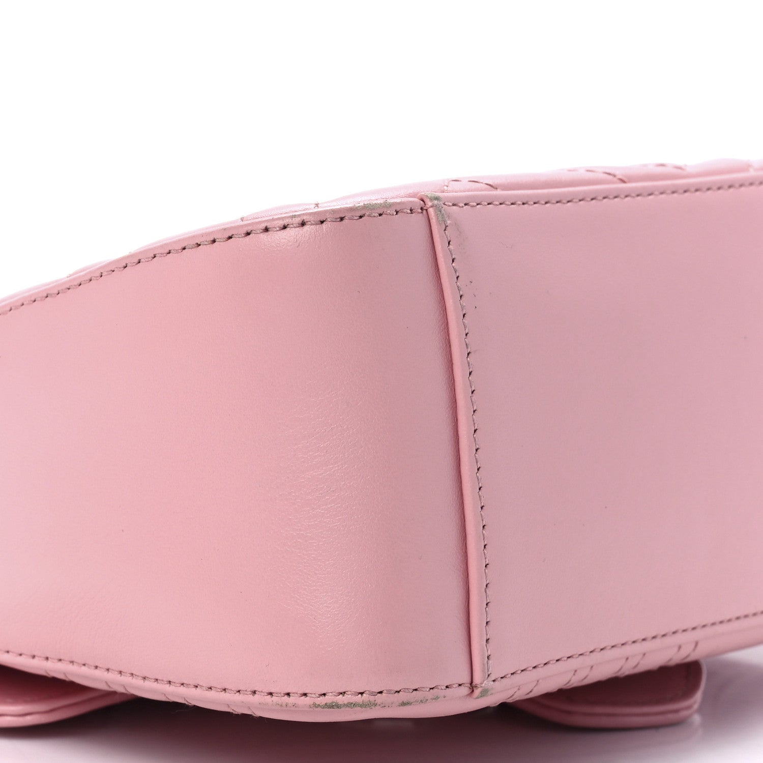 Gucci Calfskin Matelasse Mini GG Marmont Top Handle Shoulder Bag Wild Rose 11 of 12