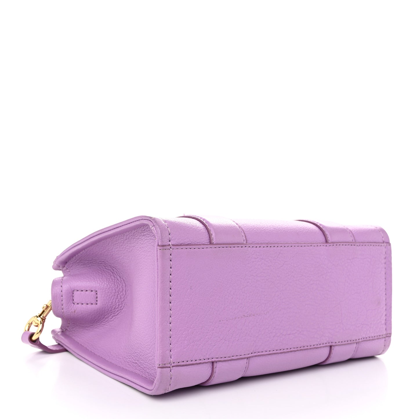 Grained Calfskin Mini The Tote Bag Purple