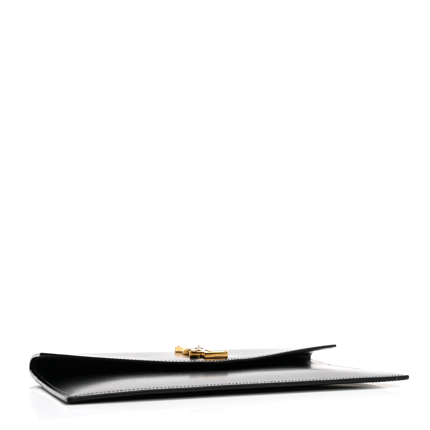 Smooth Shiny Calfskin Uptown Pouch Black