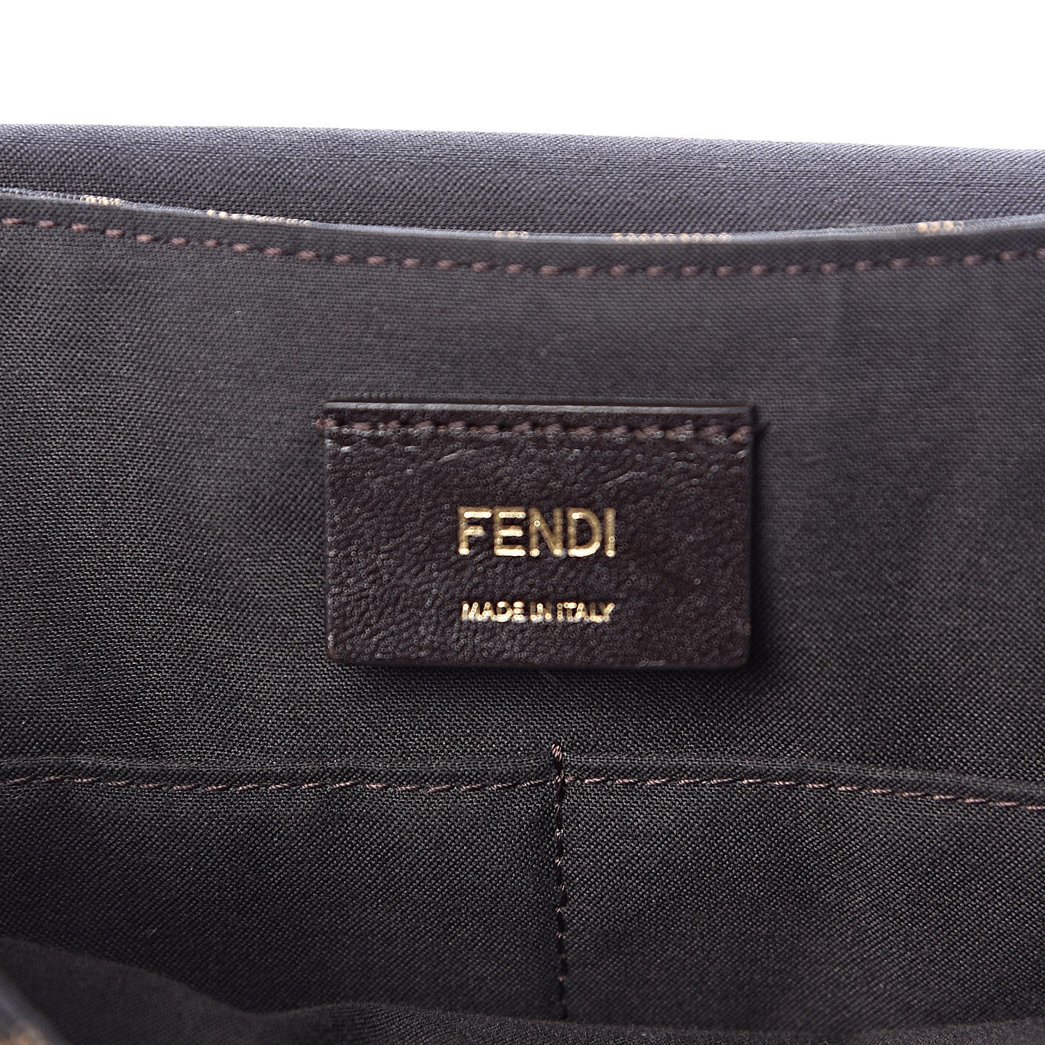Fendi Zucca Vitello Artic Messenger Bag Tobacco Castagna 6 of 12