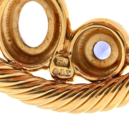 David Yurman 18K Yellow Gold Diamond Multi Gemstone Mosaic Enhancer Pendant 3 of 3