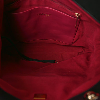 Chanel Calfskin Quilted Pocket Shopping Tote Black 5 of 10