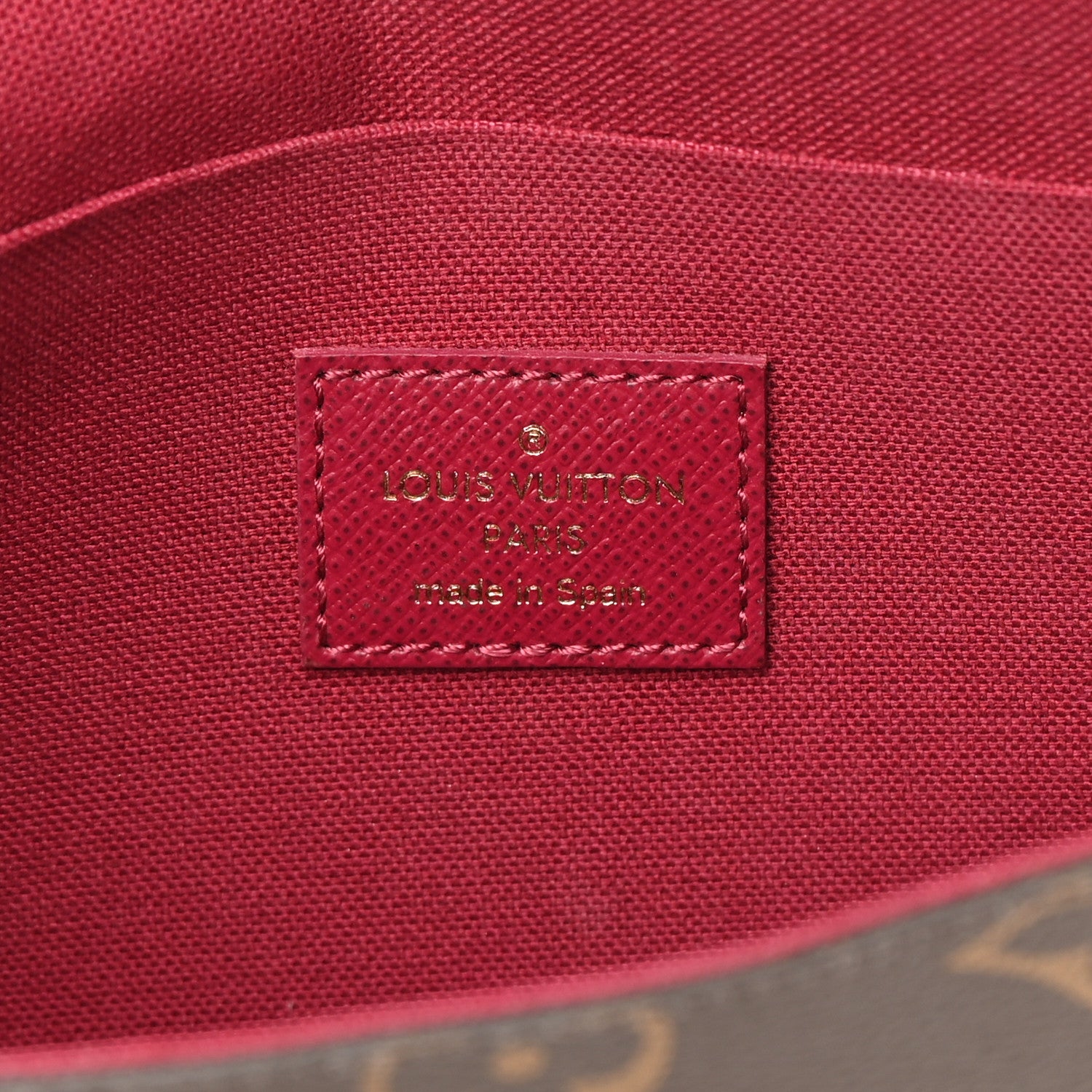 Louis Vuitton Monogram Pochette Felicie Chain Wallet Fuchsia 8 of 19