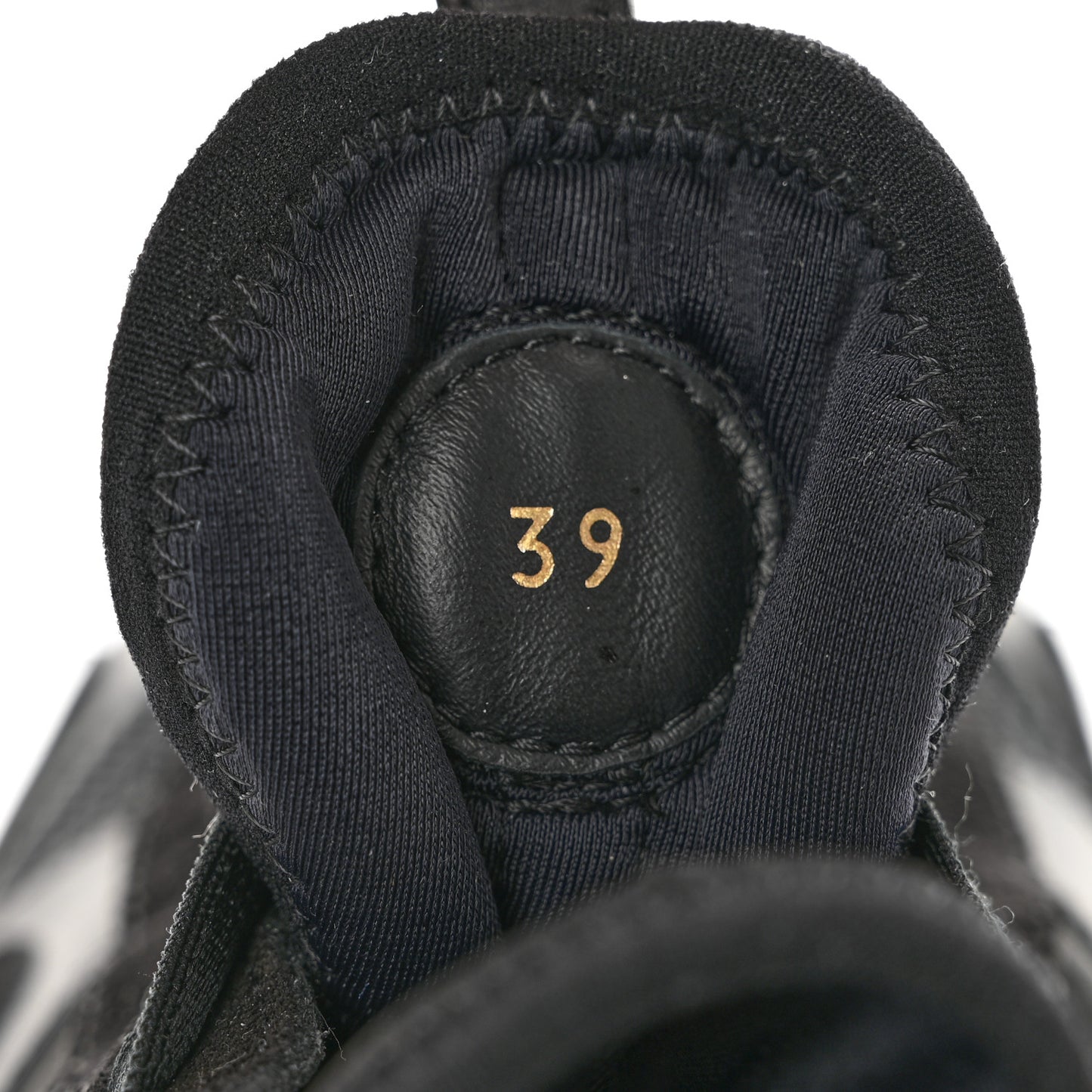 Calfskin Run Away Sneakers 39 Black