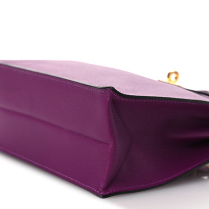 Hermes Evercolor Kelly Danse II Belt Bag Anemone 10 of 15