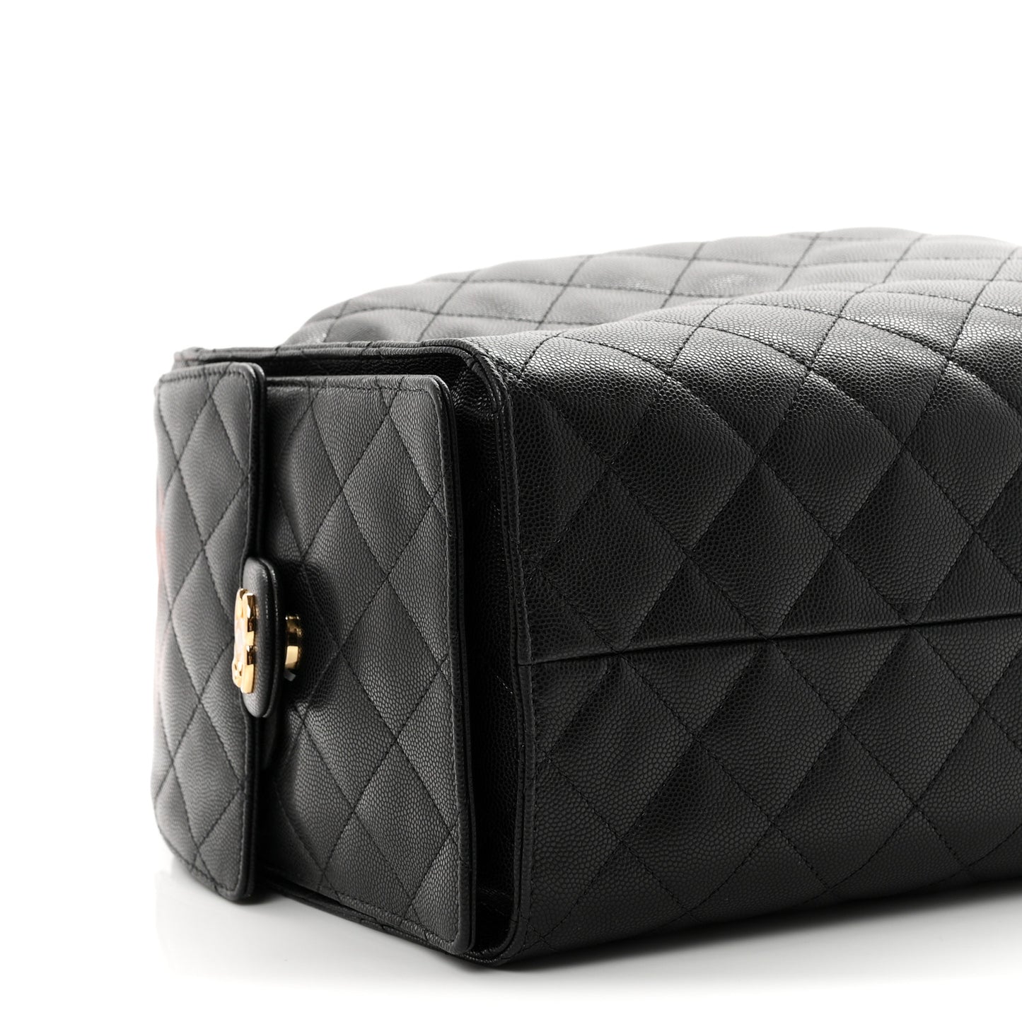 Caviar Quilted Medium Chanel 25 Handbag Black