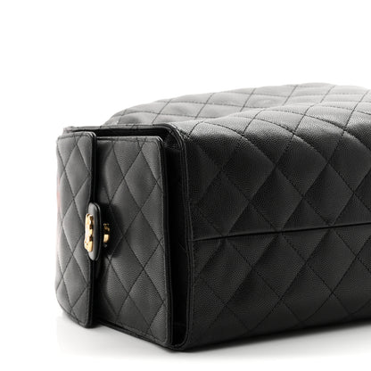 Chanel Caviar Quilted Medium Chanel 25 Handbag Black 10 of 12
