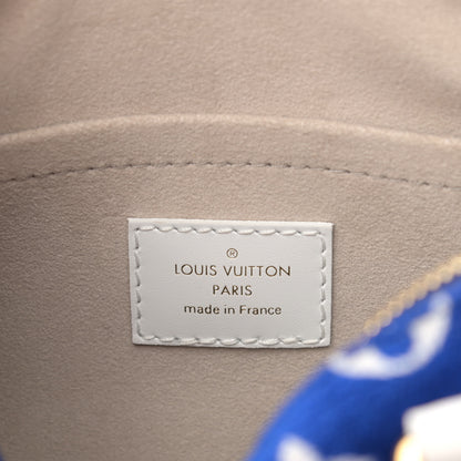 Louis Vuitton Jacquard Velvet Monogram LV Match Speedy Bandouliere 20 Blue 6 of 9