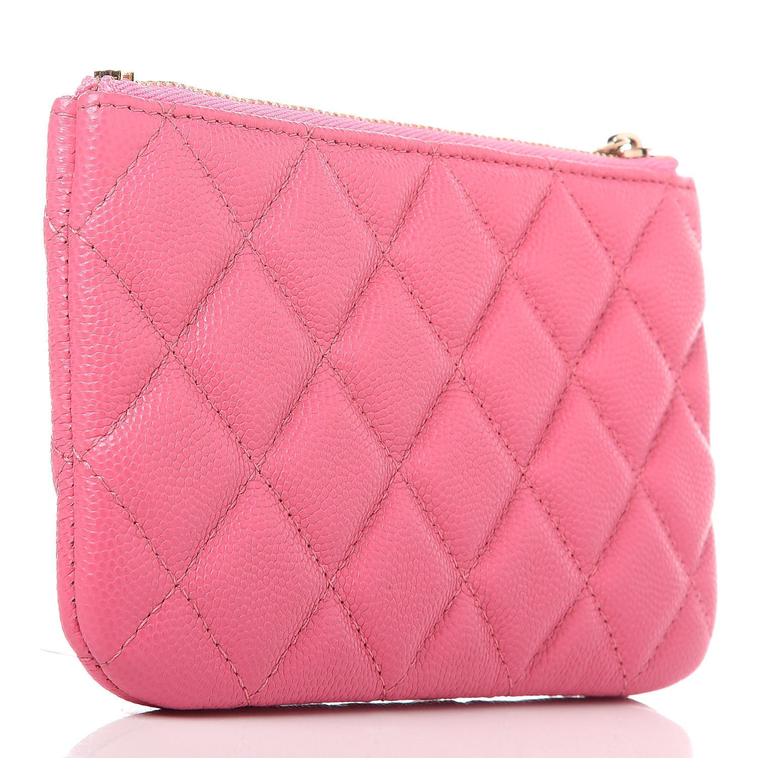Chanel Caviar Quilted Small Cosmetic Case Pink 3 of 10