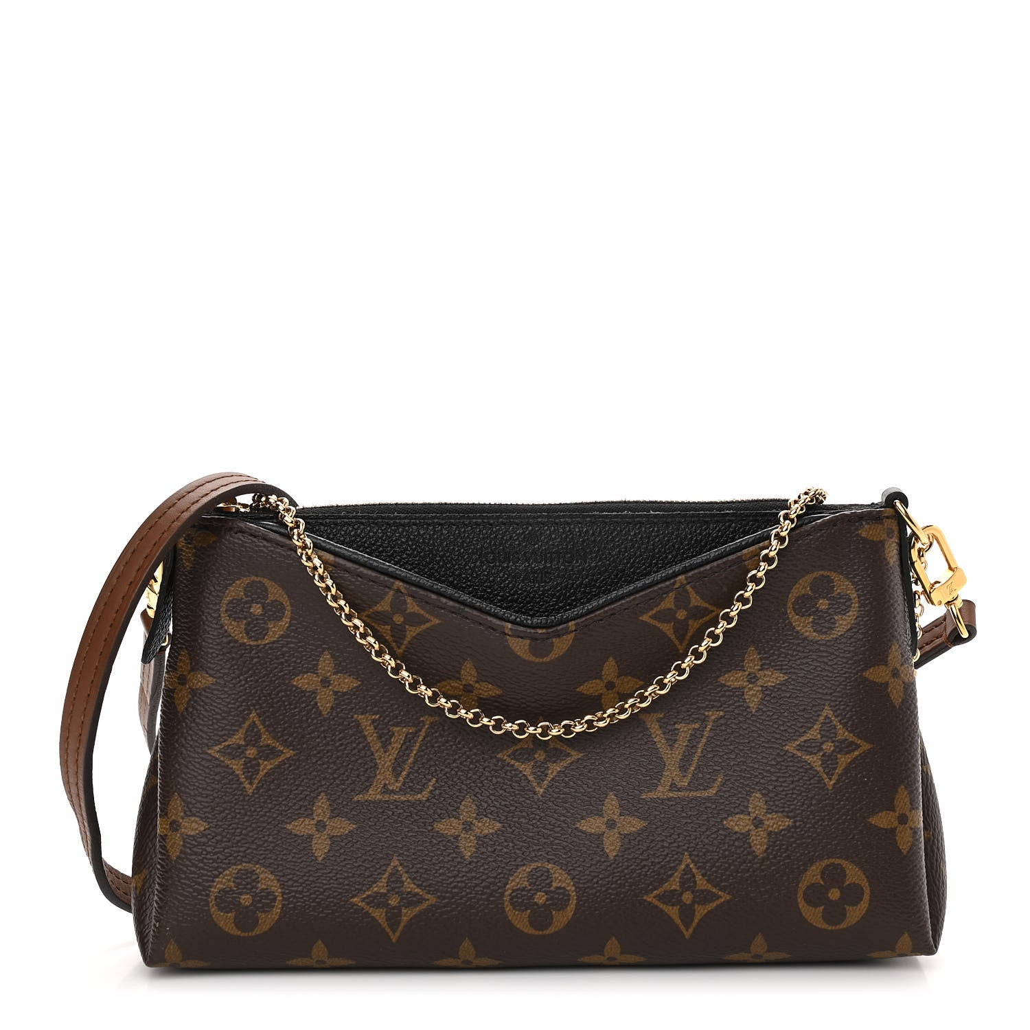Louis Vuitton Monogram Pallas Clutch Black 1 of 11