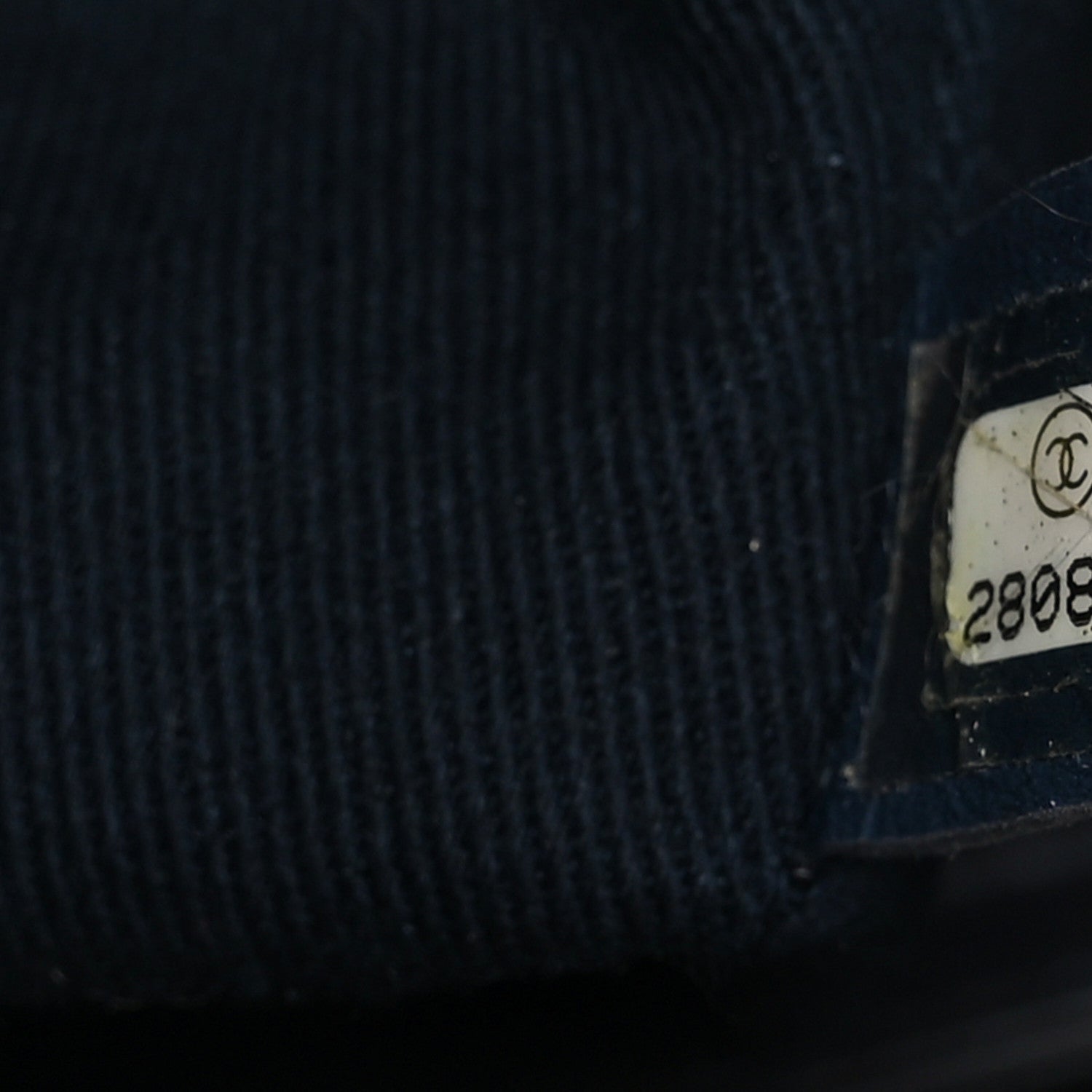 Chanel Lurex Canvas Medium Deauville Tote Navy Blue Gold 6 of 10