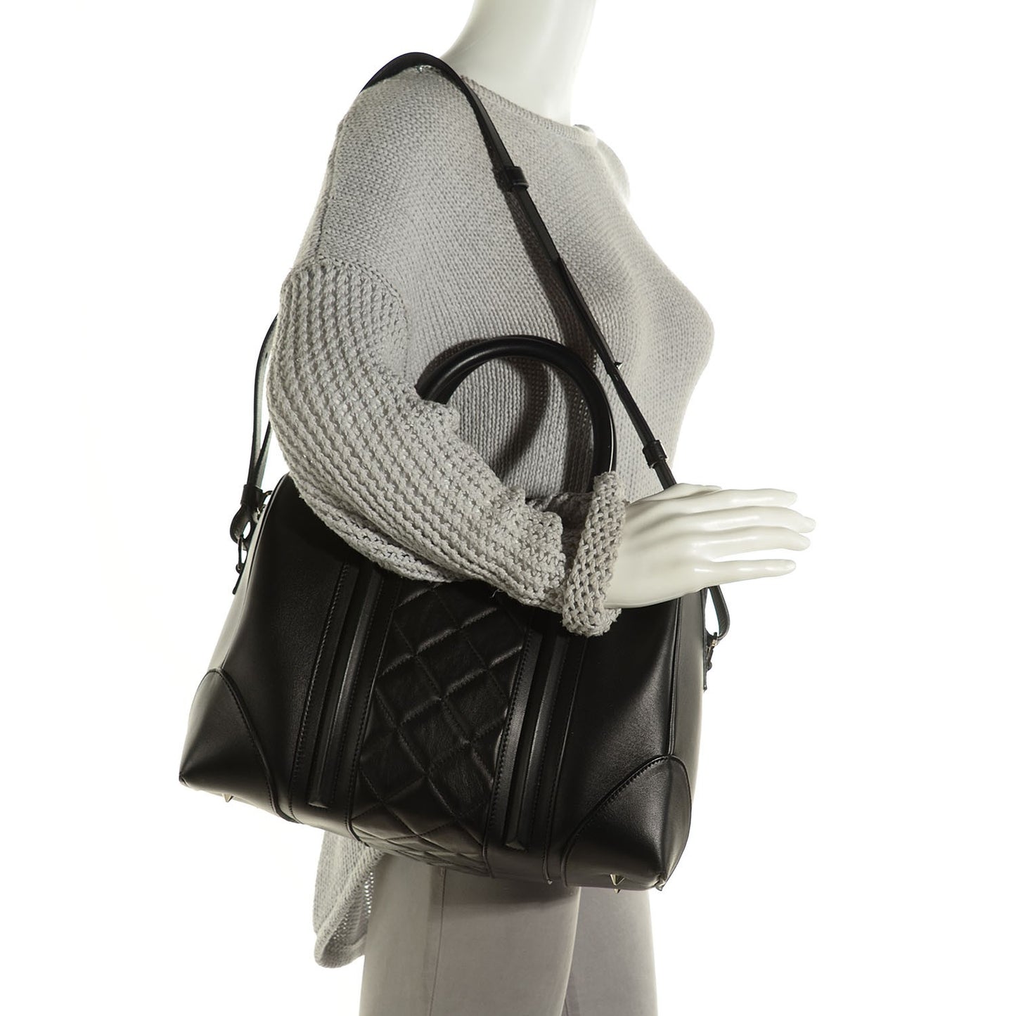 Lambskin Quilted Medium Lucrezia Black