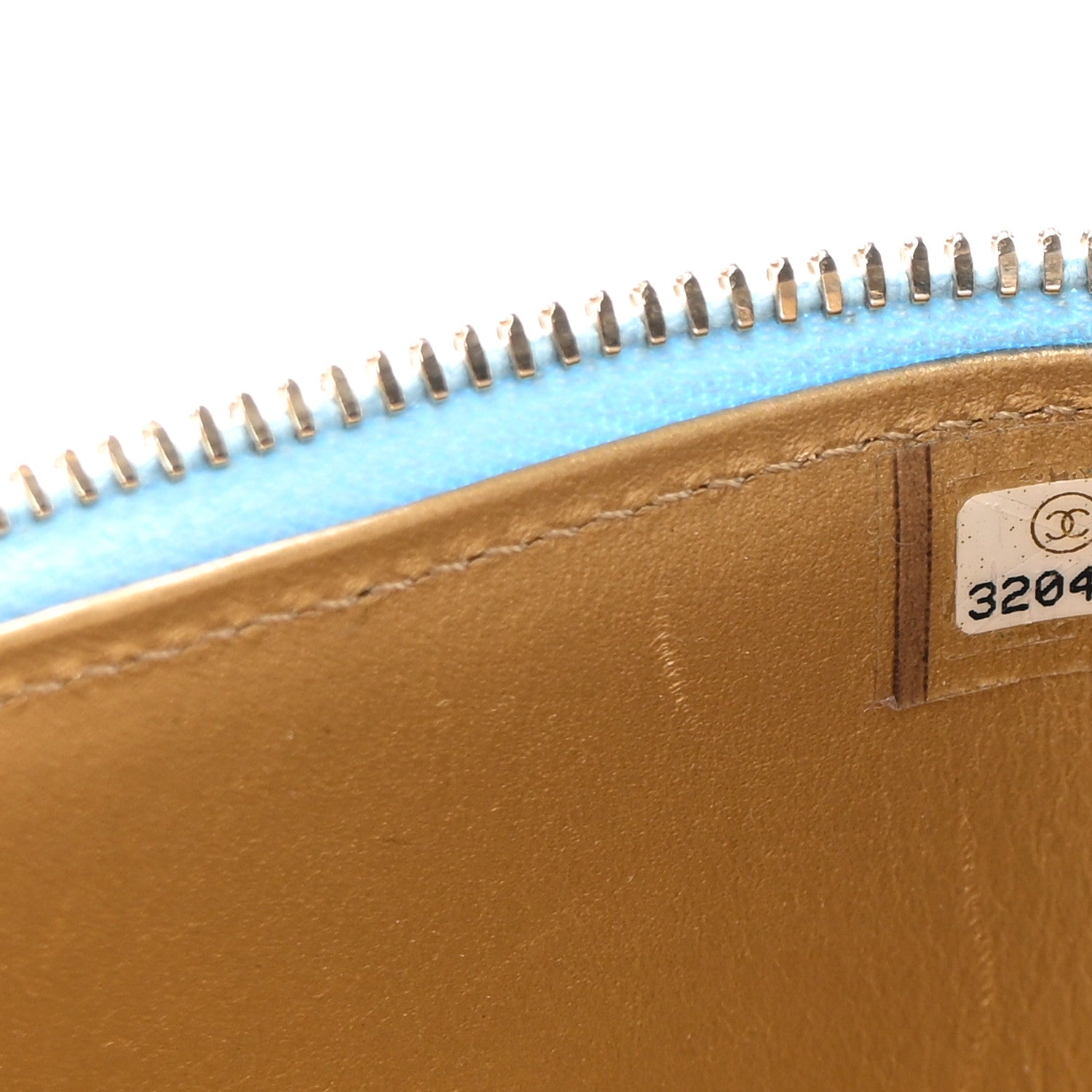 Chanel Lambskin Quilted Pearl Crush Mini Vanity Case With Chain Light Blue 7 of 12