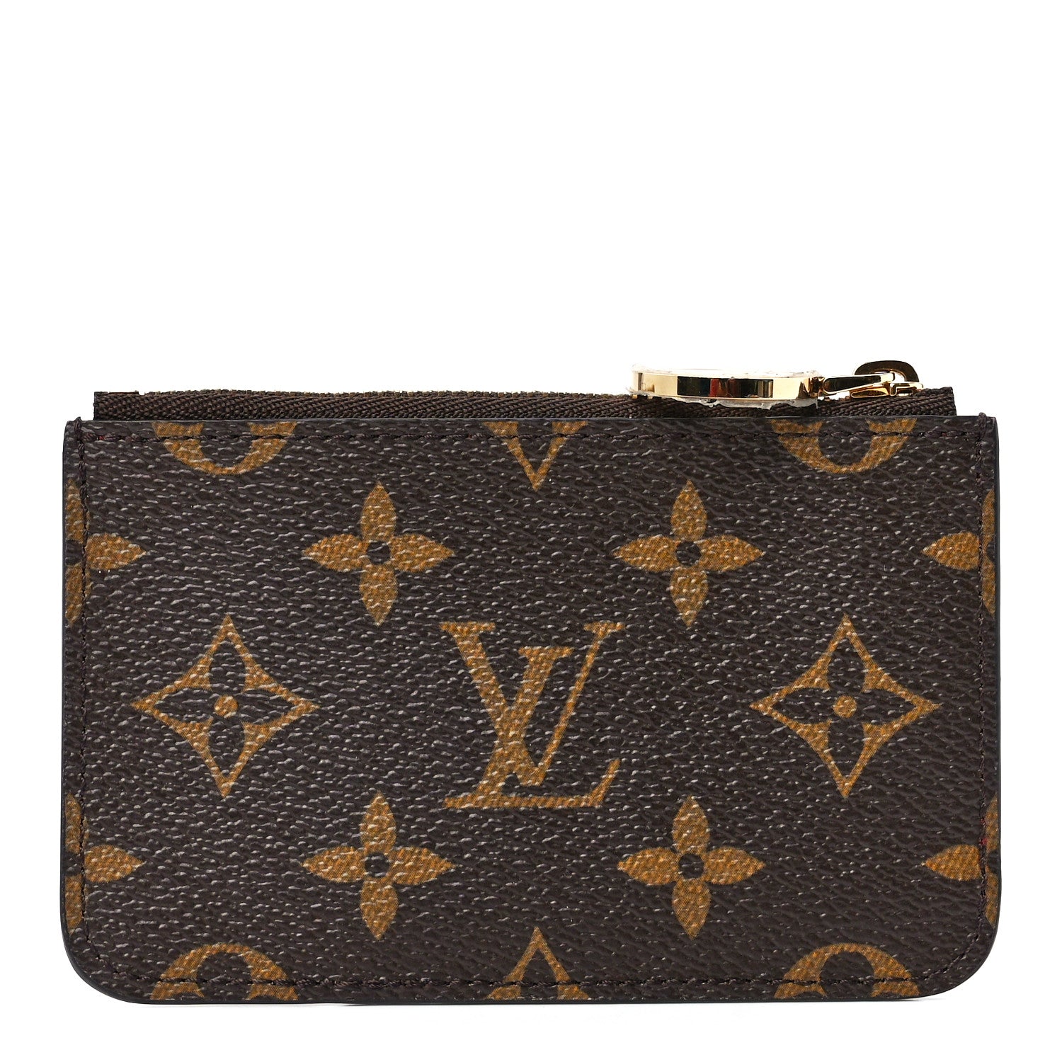 Louis Vuitton Monogram Zipped Romy Card Holder Red 1 of 11