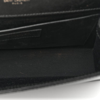 Saint Laurent Grain De Poudre Medium Classic Monogram Monochrome Kate Satchel Black 9 of 18