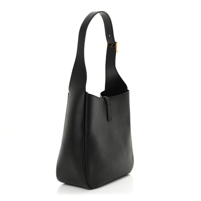 Saint Laurent Grained Calfskin Small Le 5 A 7 Soft Hobo Black 3 of 10