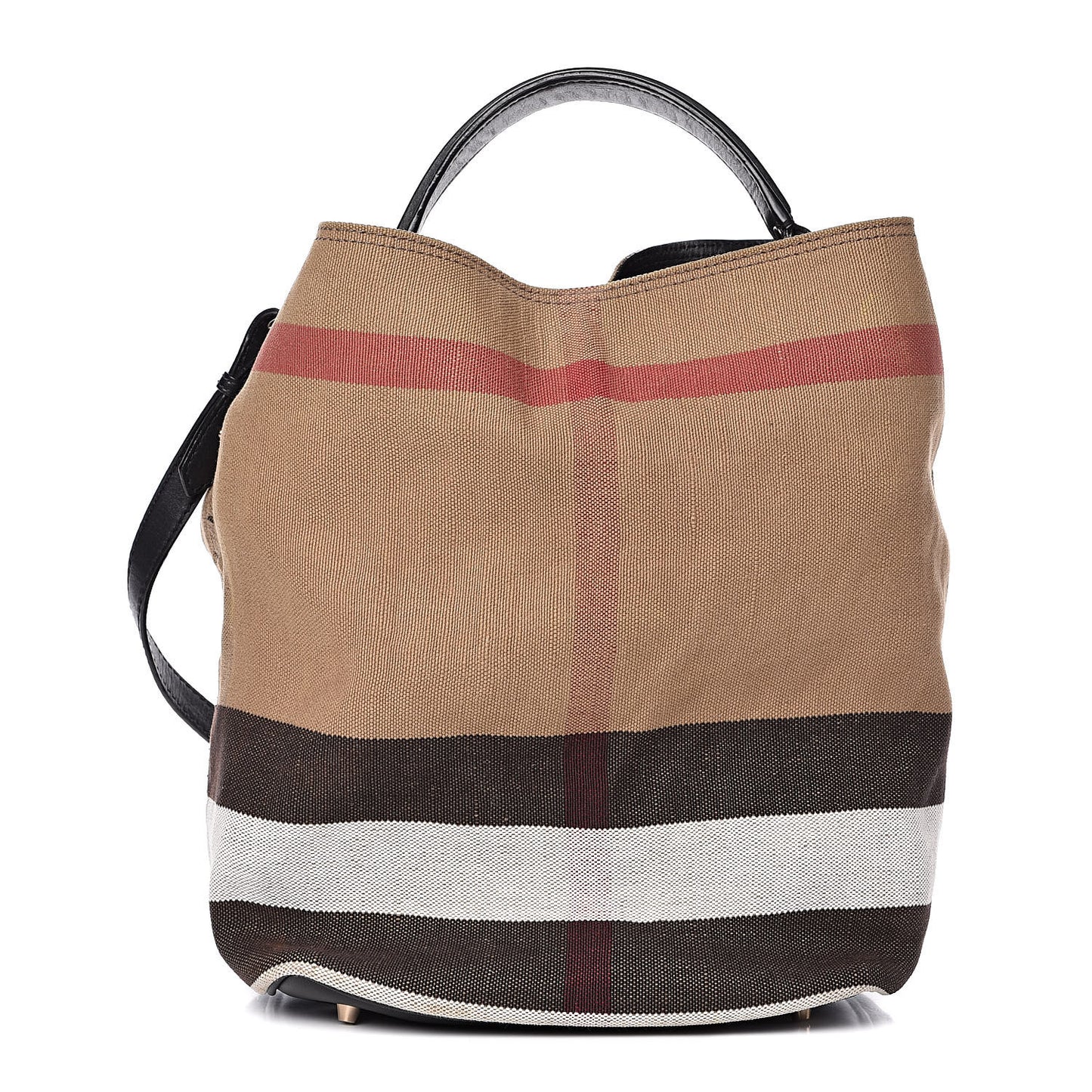 Canvas Mega Check Medium Ashby Hobo Black