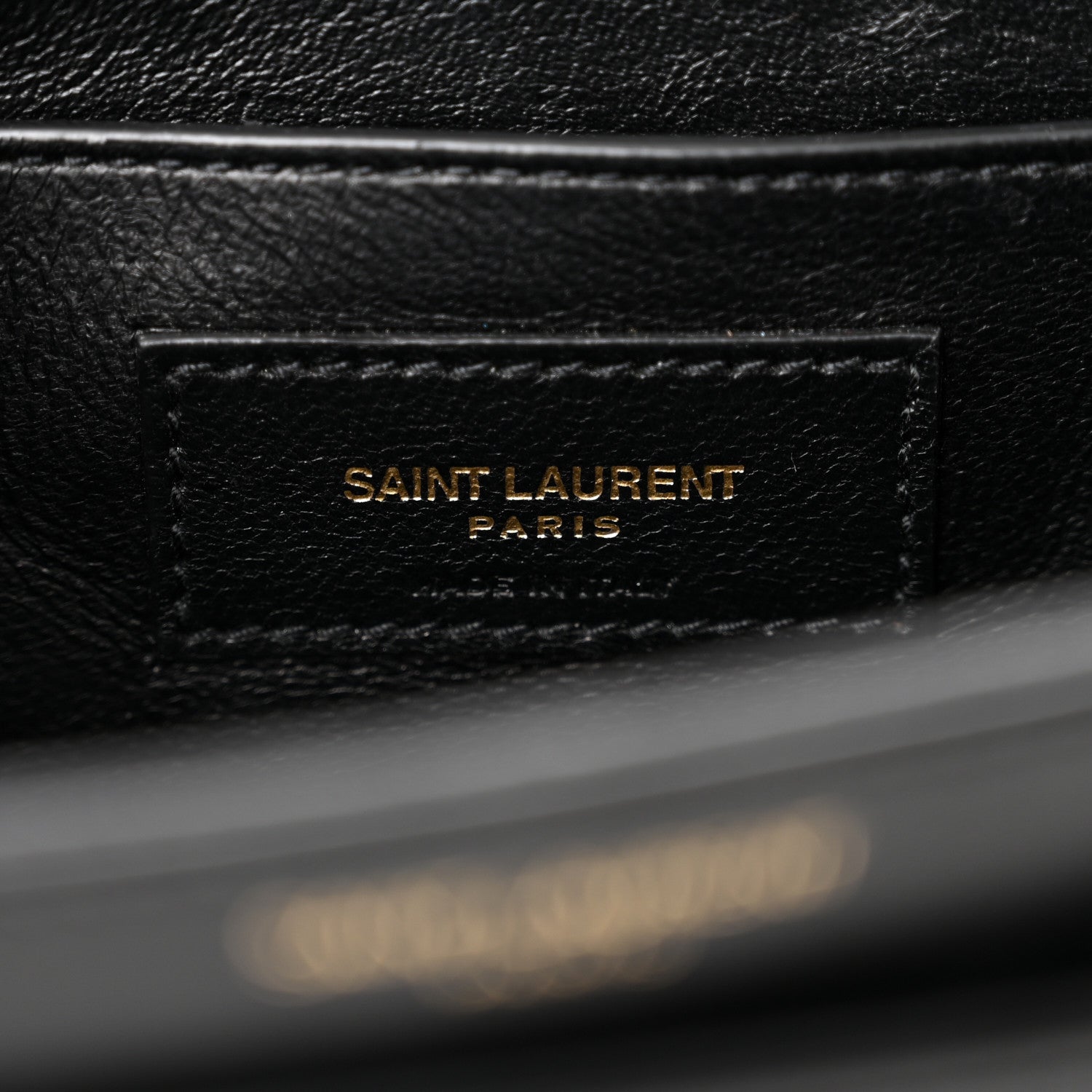 Saint Laurent Box Calfskin Monogram Medium Solferino Satchel Black 6 of 10