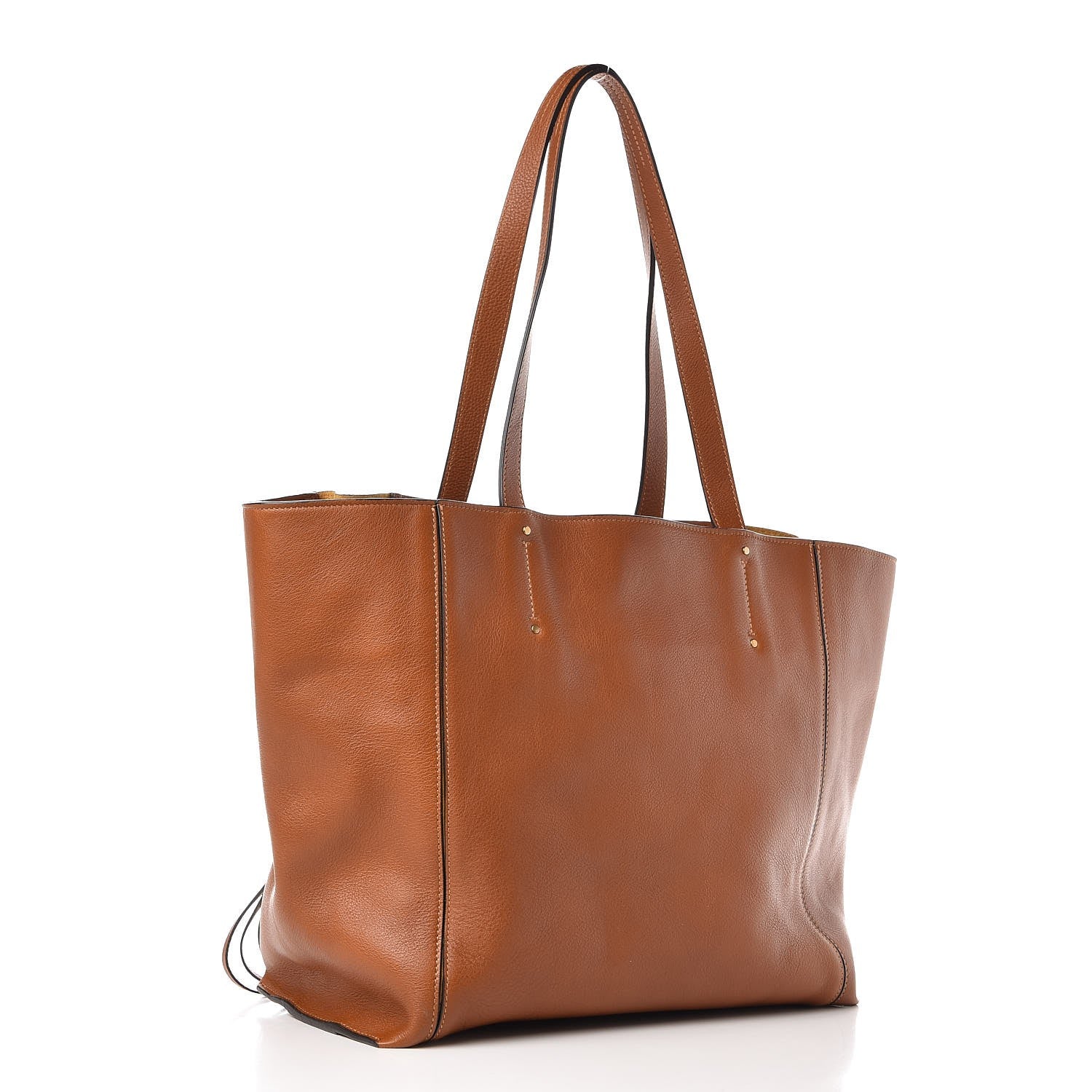 Chloe Smooth Calfskin Medium Milo Shopping Tote Caramel 3 of 9