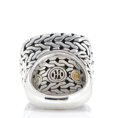 John Hardy Sterling Silver 22K Yellow Gold Palu Ring 54 7 3 of 6