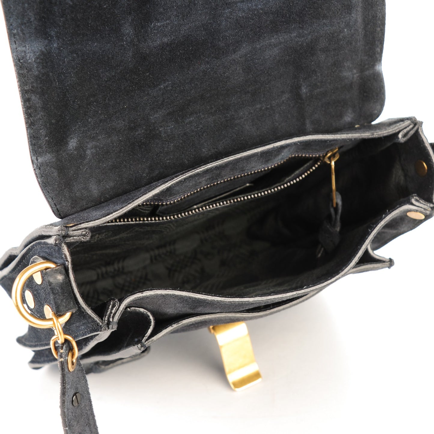 Suede PS1 Pouch Messenger Navy